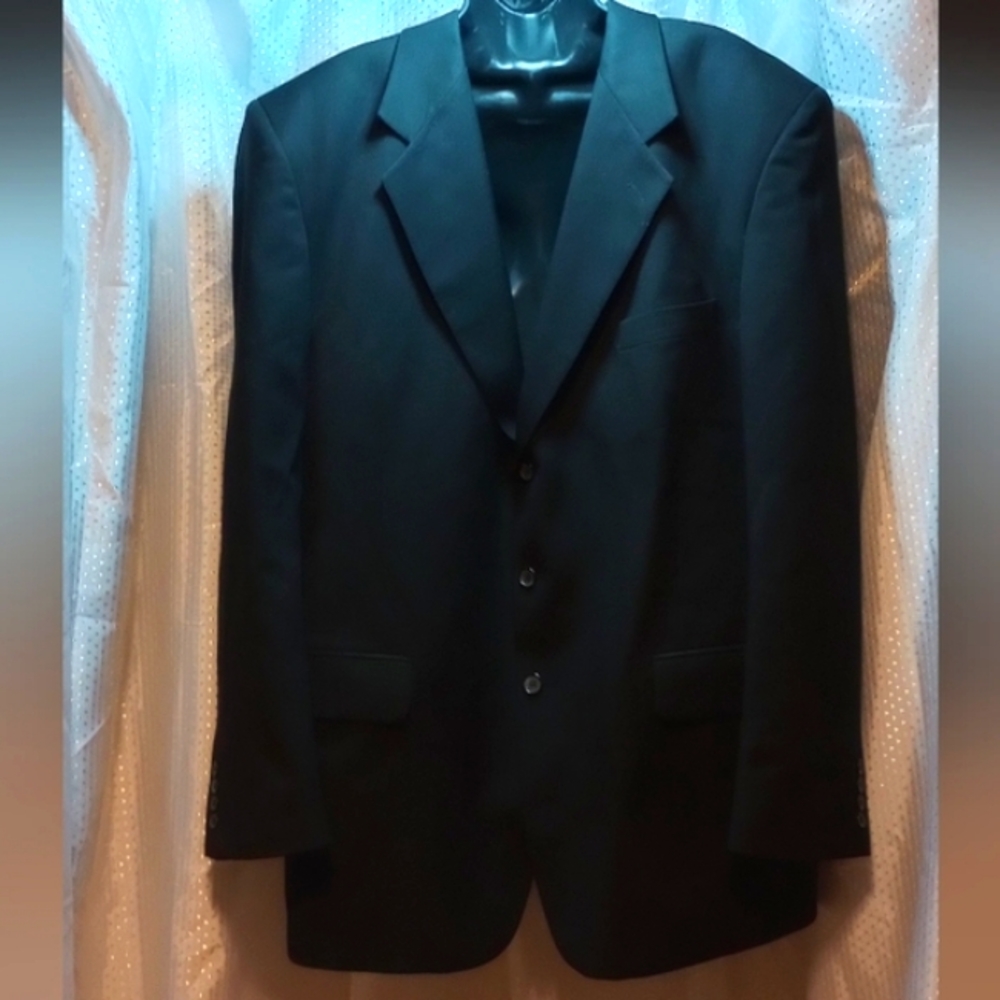 Biella Marco Biella Black Suit Jacket, 46 Long